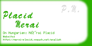 placid merai business card